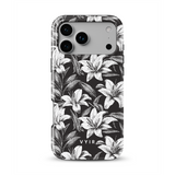 Monochrome Lilies - Tough MagSafe iPhone-Hülle