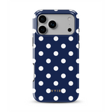 Classic Polka Dots, Old Money Blau - Tough MagSafe iPhone Hülle