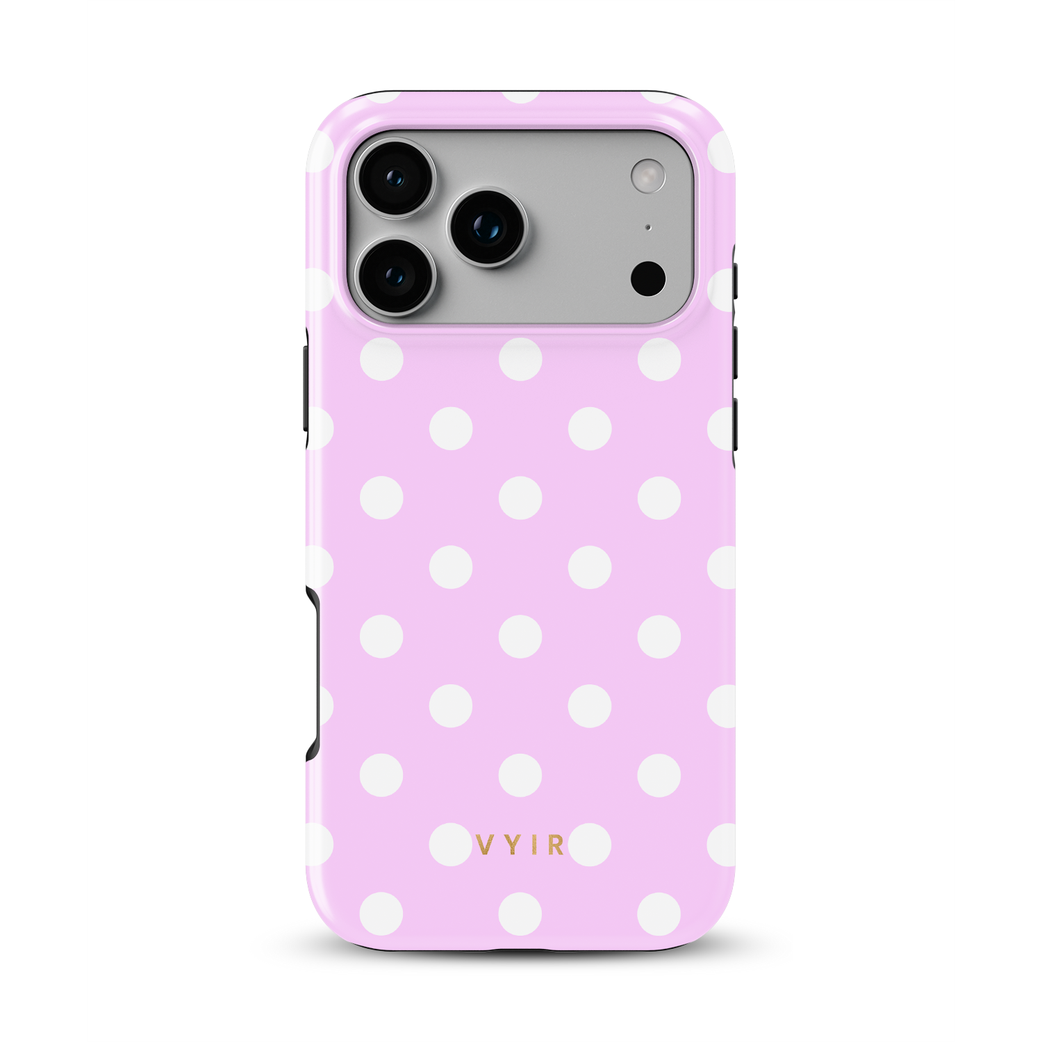 Classic Polka Dots, Pastel Pink - Shockproof Phone Case - VYIR