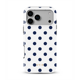 Classic Polka Dots, Sailor Blue - Tough MagSafe iPhone-Hülle