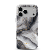 Golden Luxe Marble Black - Shockproof Phone Case - VYIR