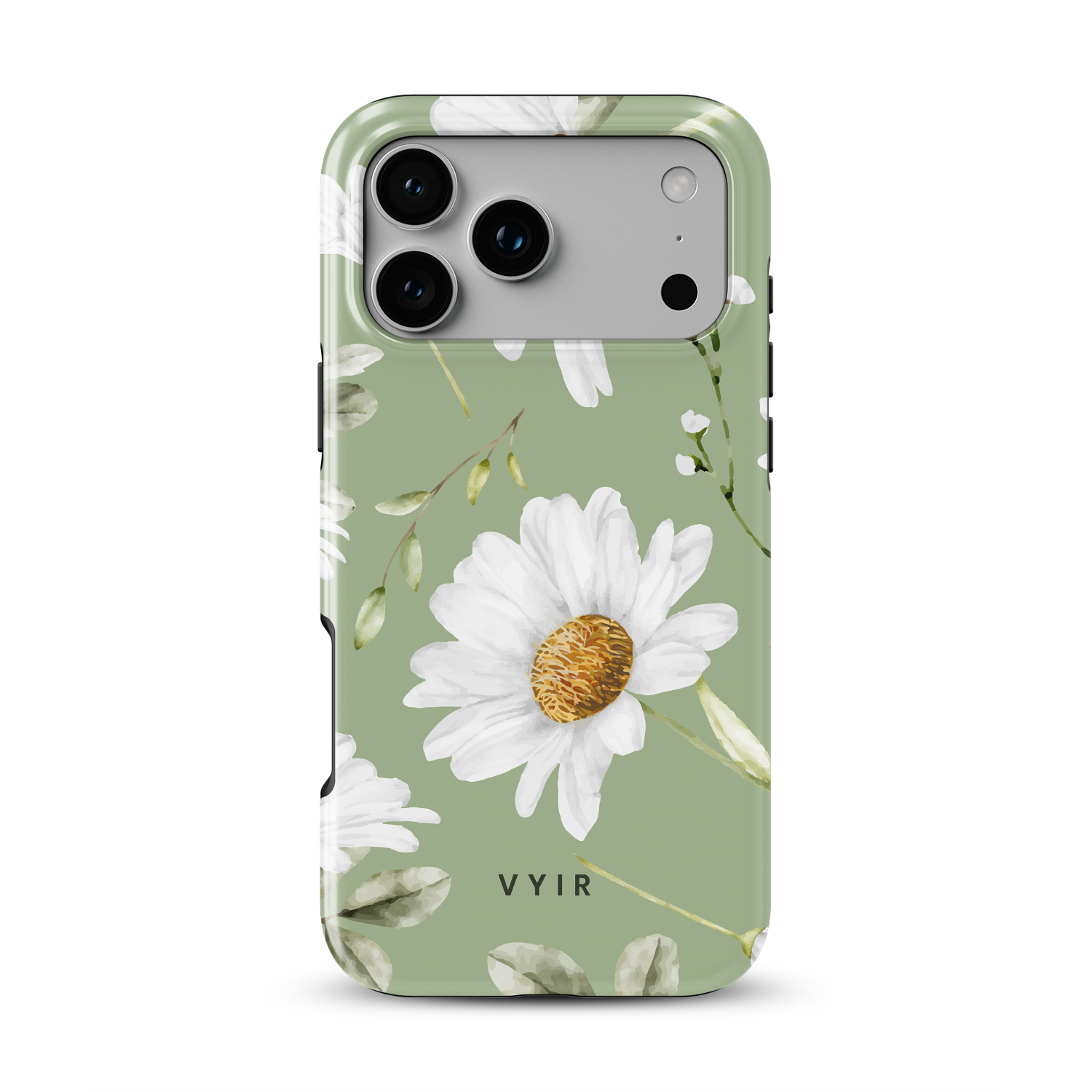Sage Daisy Garden - Shockproof Phone Case - VYIR