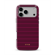 Horizontal Stripes, Merlot - Shockproof Phone Case - VYIR