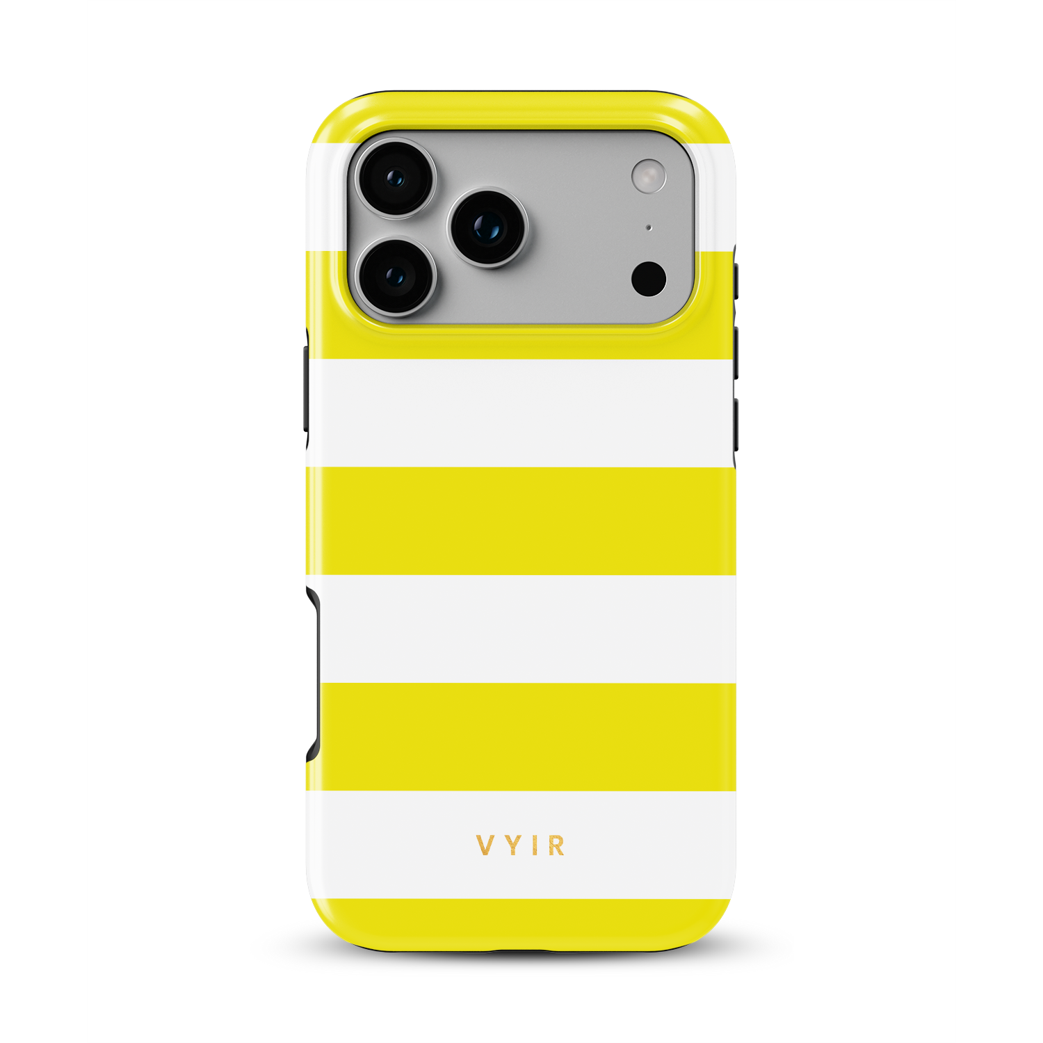 Horizontal Stripes, Citrus - Shockproof Phone Case - VYIR