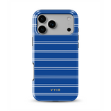 Horizontal Stripes, Mediterranean Blue - Tough Handyhülle