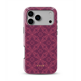 Ornate Bloom, Burgundy - Tough MagSafe iPhone-Handyhülle
