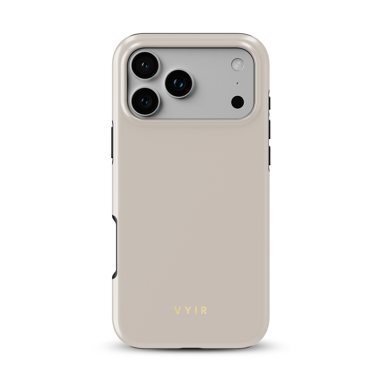 VYIR Signature Solid Colors, Beige - Shockproof MagSafe iPhone Case - VYIR
