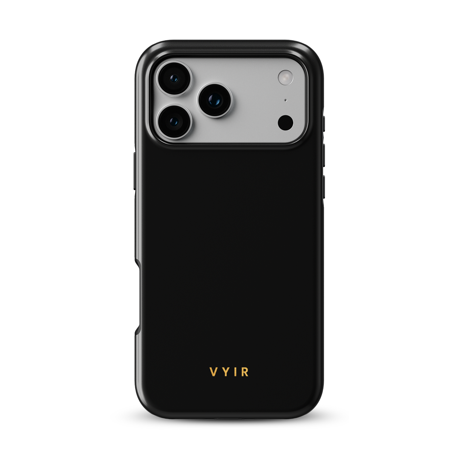 VYIR Signature Solid Colors, Black - Shockproof Phone Case - VYIR