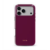 VYIR Signature Solid Colors, Burgundy - Shockproof Phone Case - VYIR