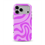 Swirl Lines, Hellrosa - Tough Handyhülle