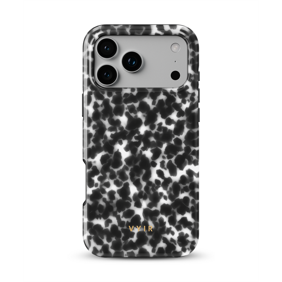 Tortoiseshell, Schwarz und Weiß - Tough MagSafe iPhone Hülle