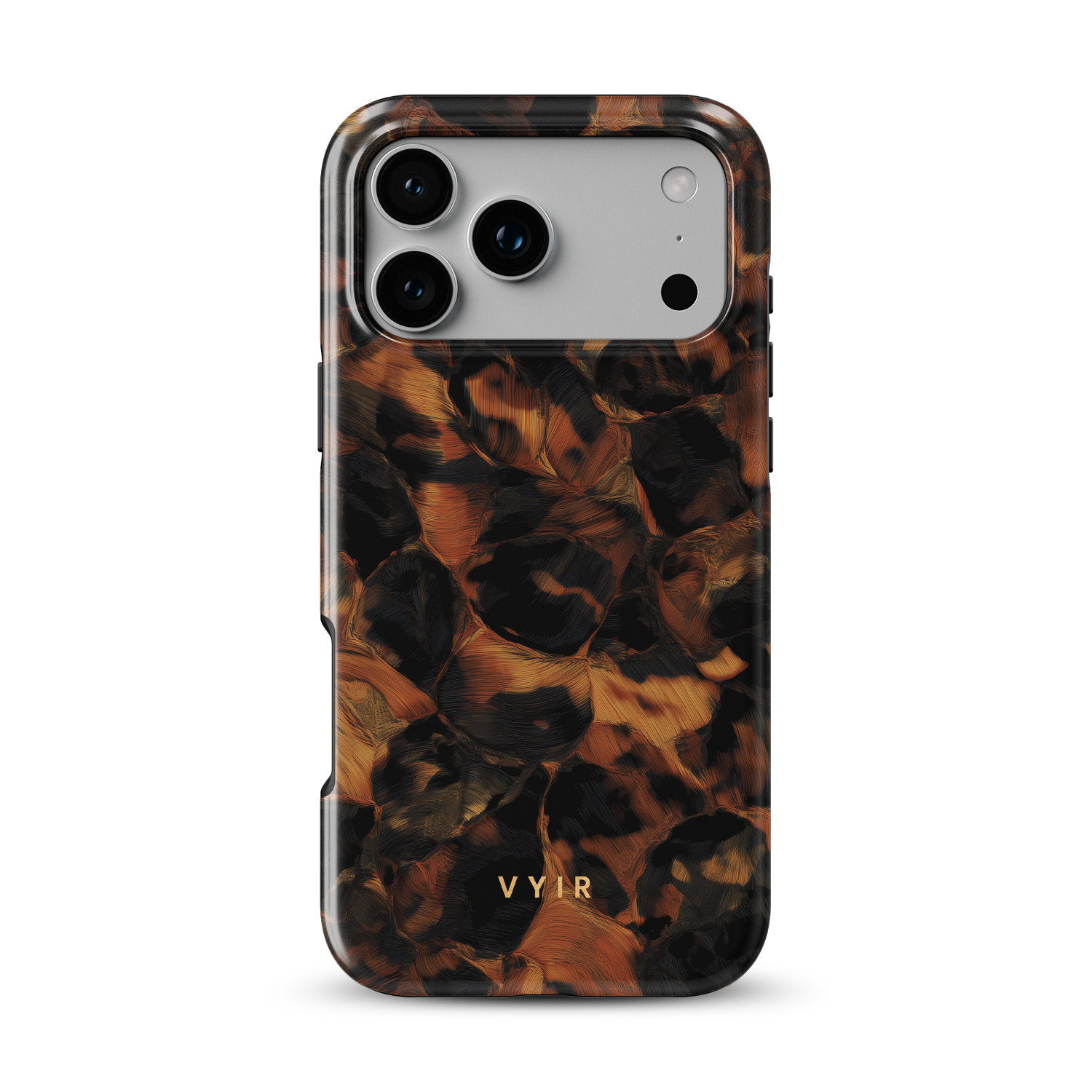 Tortoiseshell, Golden Brown - Shockproof Phone Case - VYIR