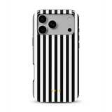 Vertical Stripes, Black and White - Tough Handyhülle