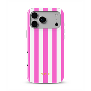 Vertical Stripes, Fashion Pink - Shockproof Phone Case - VYIR