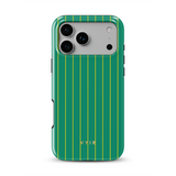 Vertical Stripes, Goldline Green - Tough Handyhülle
