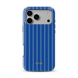 Vertical Stripes, Mediterranean Blue - Tough Handyhülle