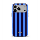 Vertical Stripes, Rivoli Blue - Tough Handyhülle
