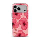 Pink Hibiscus Glow - Tough MagSafe iPhone Hülle