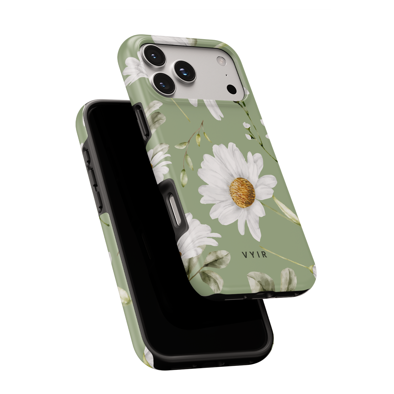 Sage Daisy Garden - Shockproof MagSafe iPhone Case - VYIR