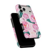 Rosy Peony Flourish - Shockproof Phone Case - VYIR