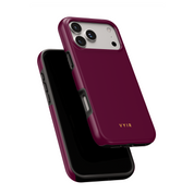 VYIR Signature Solid Colors, Burgundy - Shockproof Phone Case - VYIR