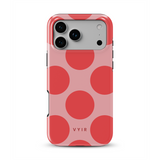 Big Polka Dots, Cherry Blush - Tough iPhone-Hülle