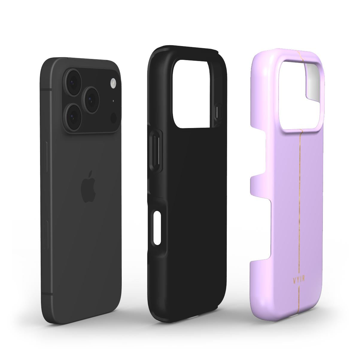 VYIR Signature Golden Line, Lavender Purple - Shockproof Phone Case - VYIR