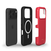 VYIR Signature Solid Colors, Red - Shockproof MagSafe iPhone Case - VYIR