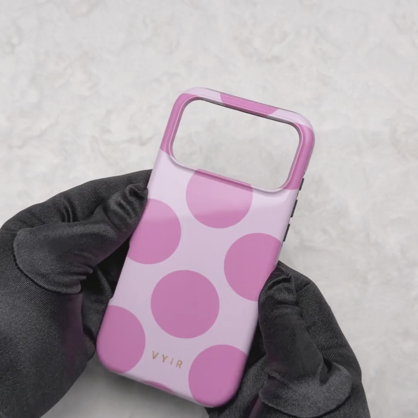 Large Polka Dots, Sprudelrosa - Tough Handyhülle